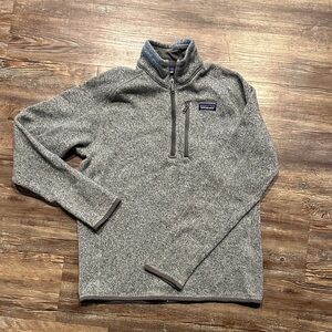 Patagonia Gray Zip Up Sweater